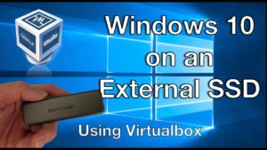 Install Windows 10 to External Ssd