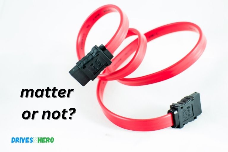 do sata cables matter