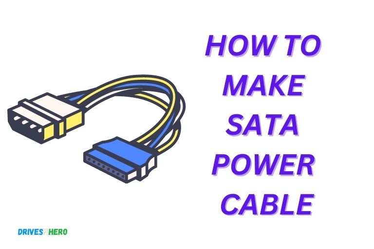 how to make sata power cable