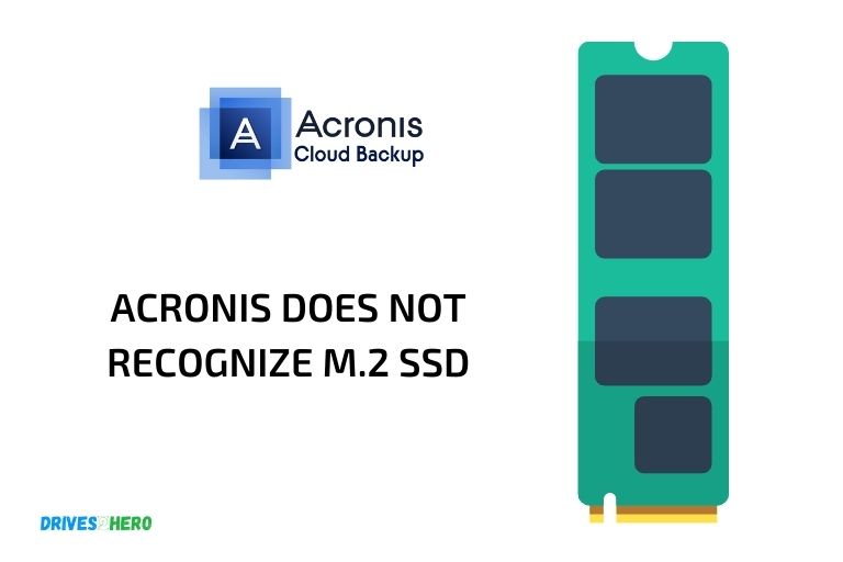 acronis does not recognize m.2 ssd