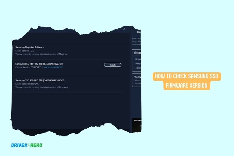 How to Check Samsung Ssd Firmware Version