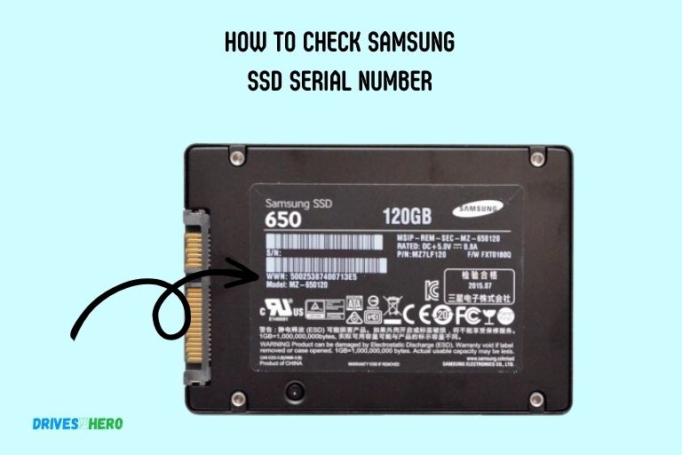 samsung ssd serial number check online