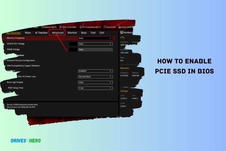 How to Enable Pcie Ssd in Bios