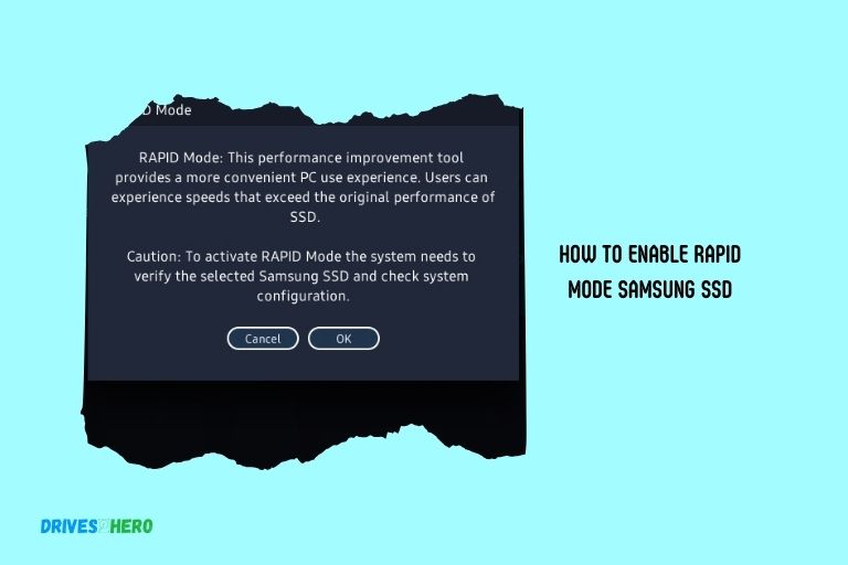 How to Enable Rapid Mode Samsung Ssd