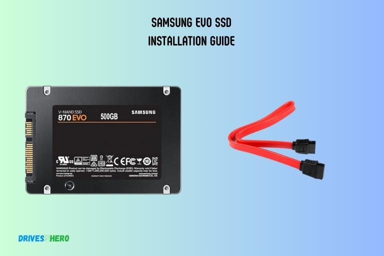 Samsung Evo Ssd Installation Guide
