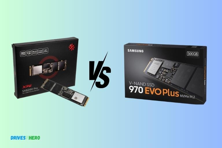 Ssd Adata Xpg Sx8200 Pro Vs Samsung 970 Evo Plus